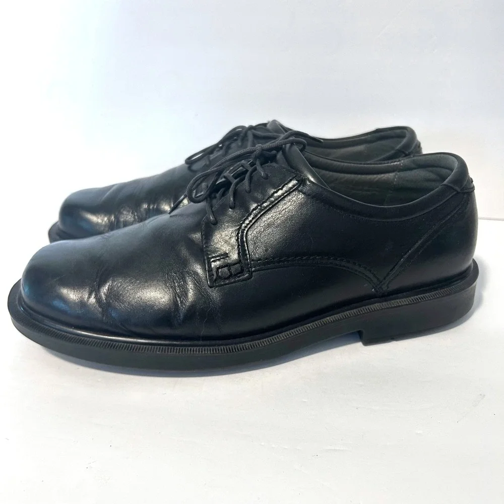 SAS Ambassador Oxford Mens 11.5 Black Leather Lace Up Dress Shoes Orthopedic